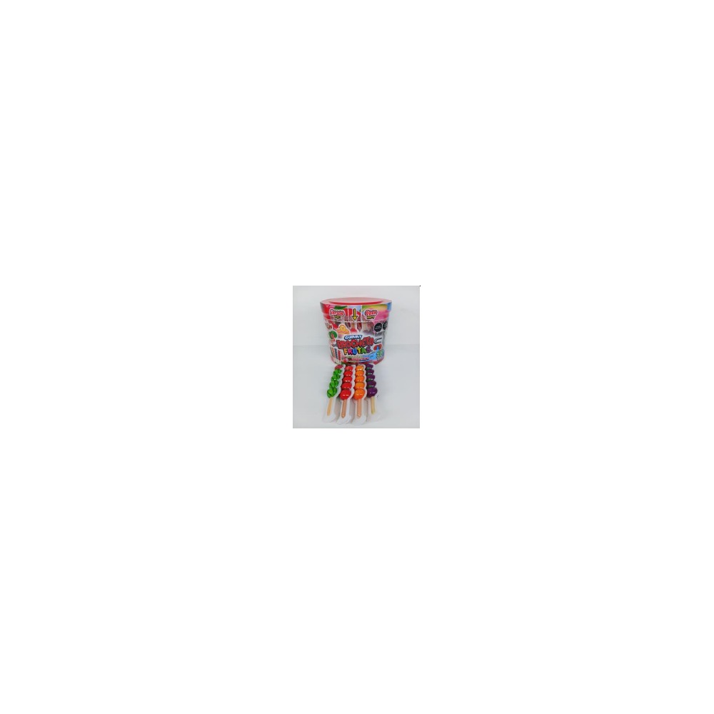 GUMMY BROCHETA FRUTAS 10GR*30PCS*12JAR
