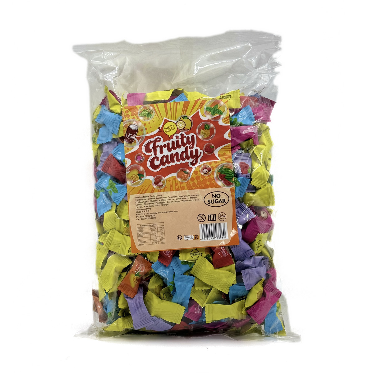 FRUIT CANDY 500GR*20BAGS