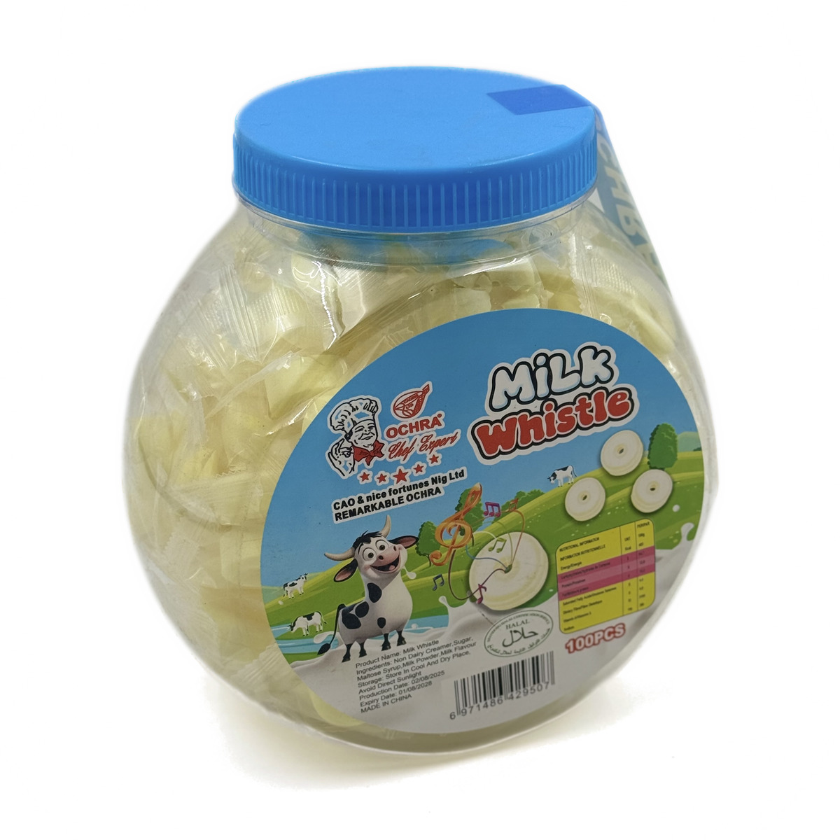 Milk Candy sutli konfet 4 g × 100 dona