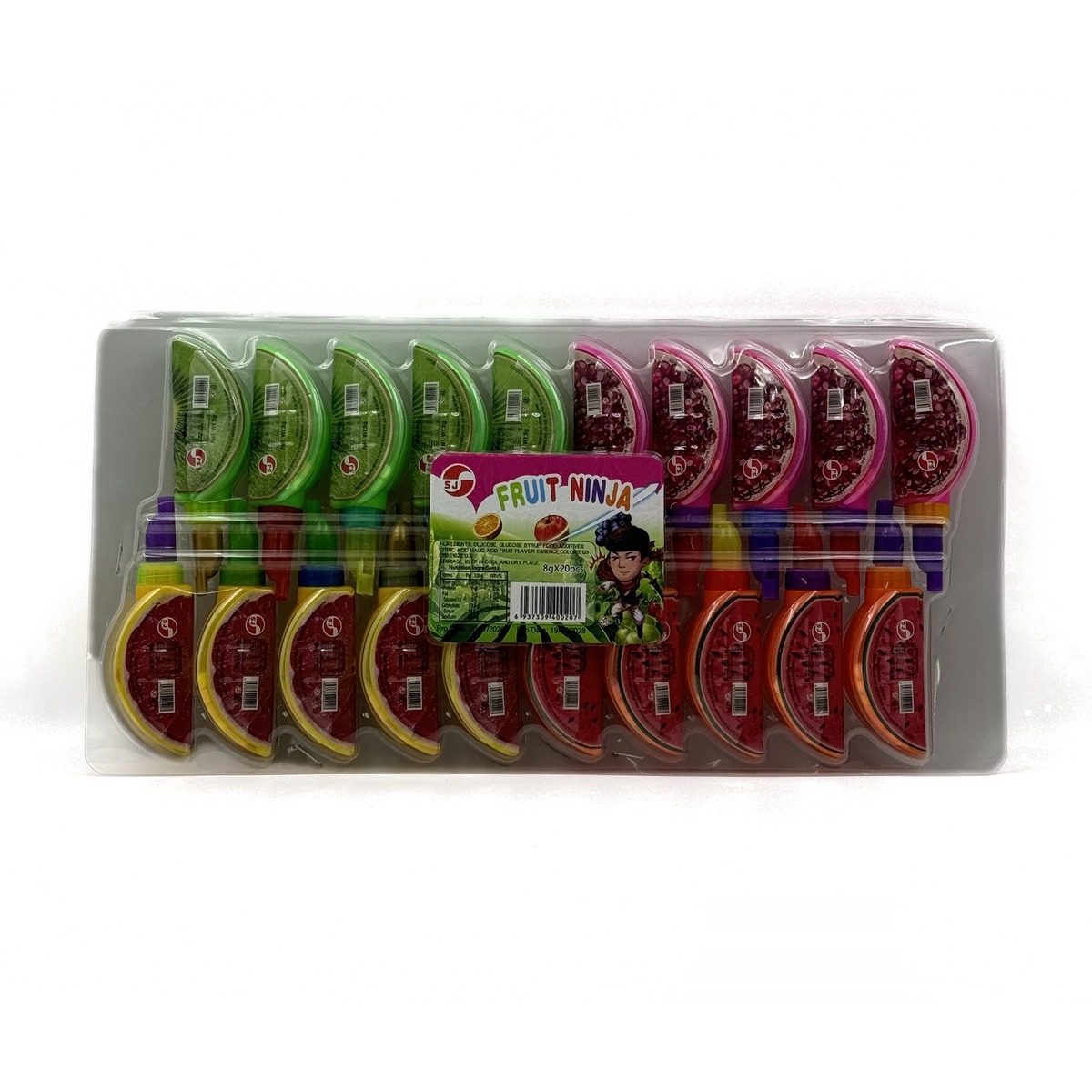 Fruit Ninja (apelsin) konfet 8 g × 20 dona