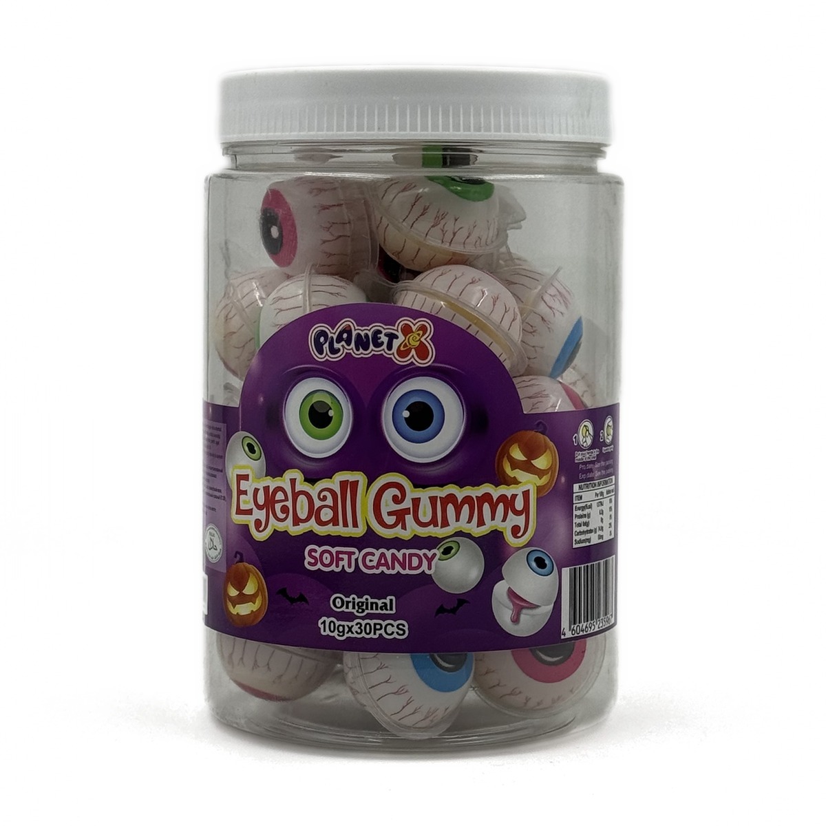 Eyeball Gummy marmelad 10 g × 30 dona