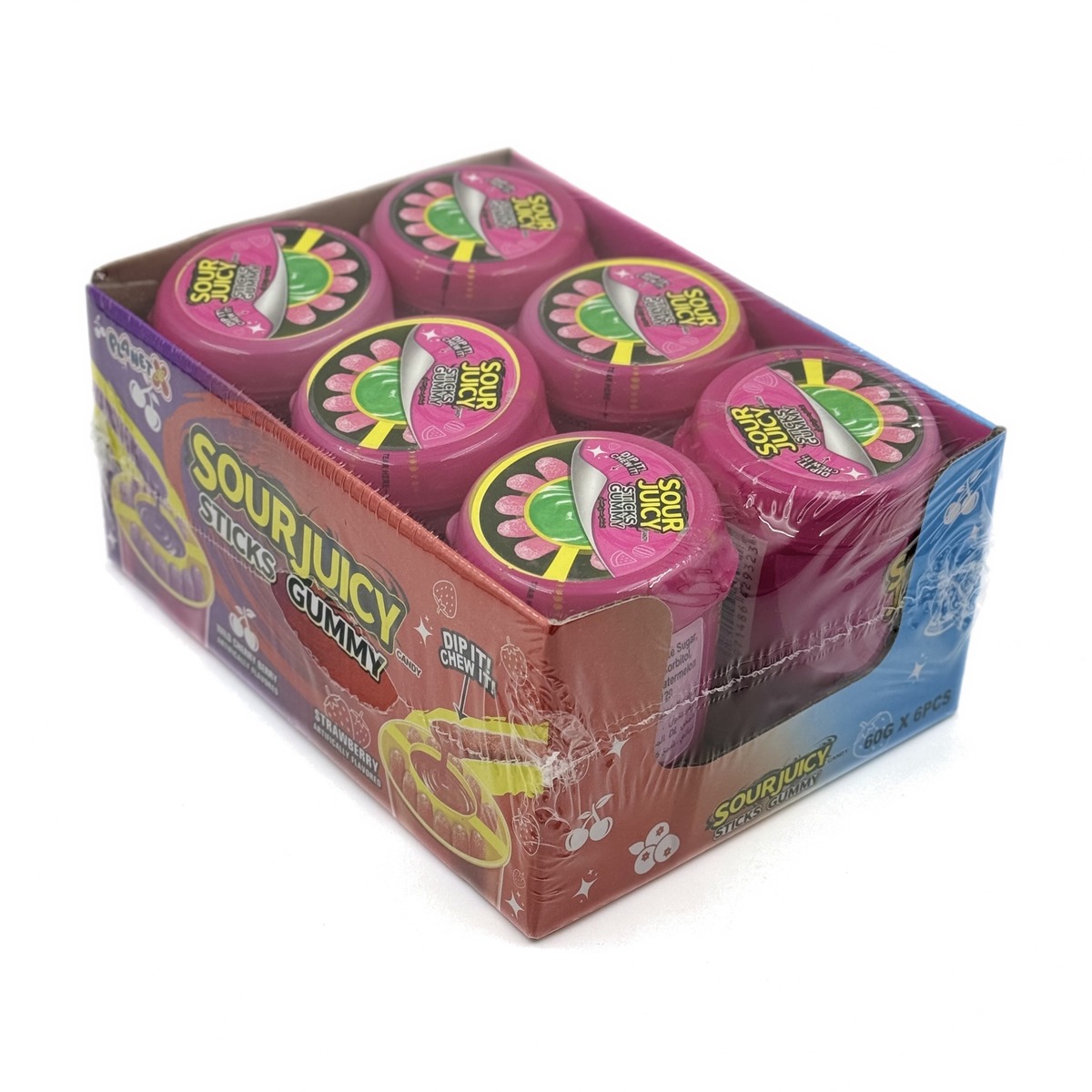 Sticks Gummy marmelad 60 g × 6 dona