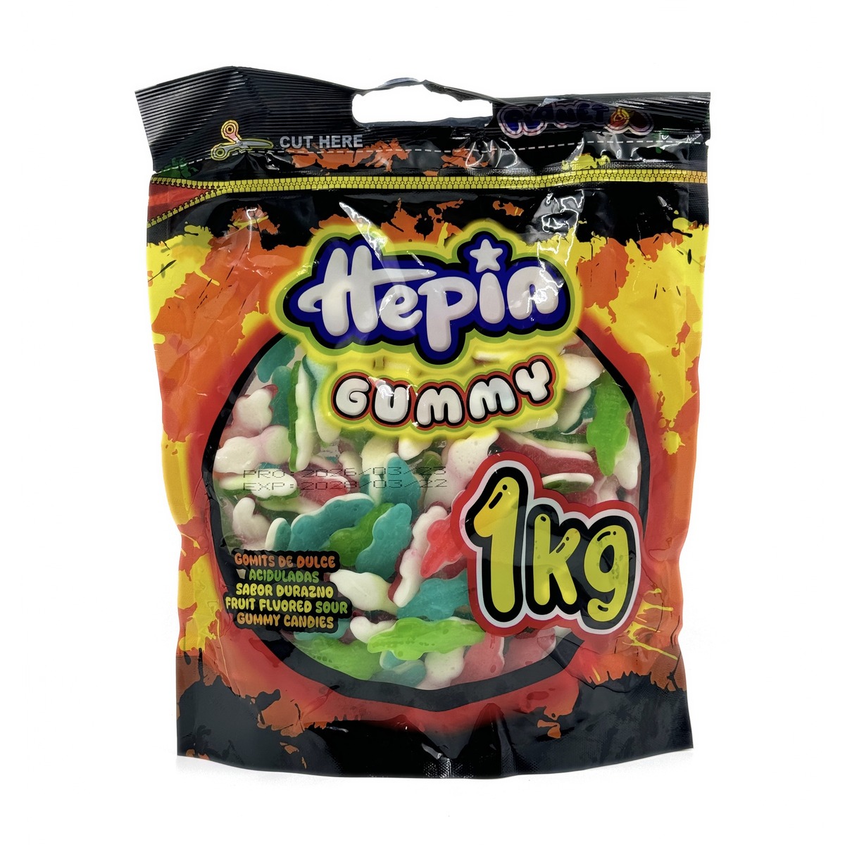 Hepin Gummy assorti 1 kg KROKODIL