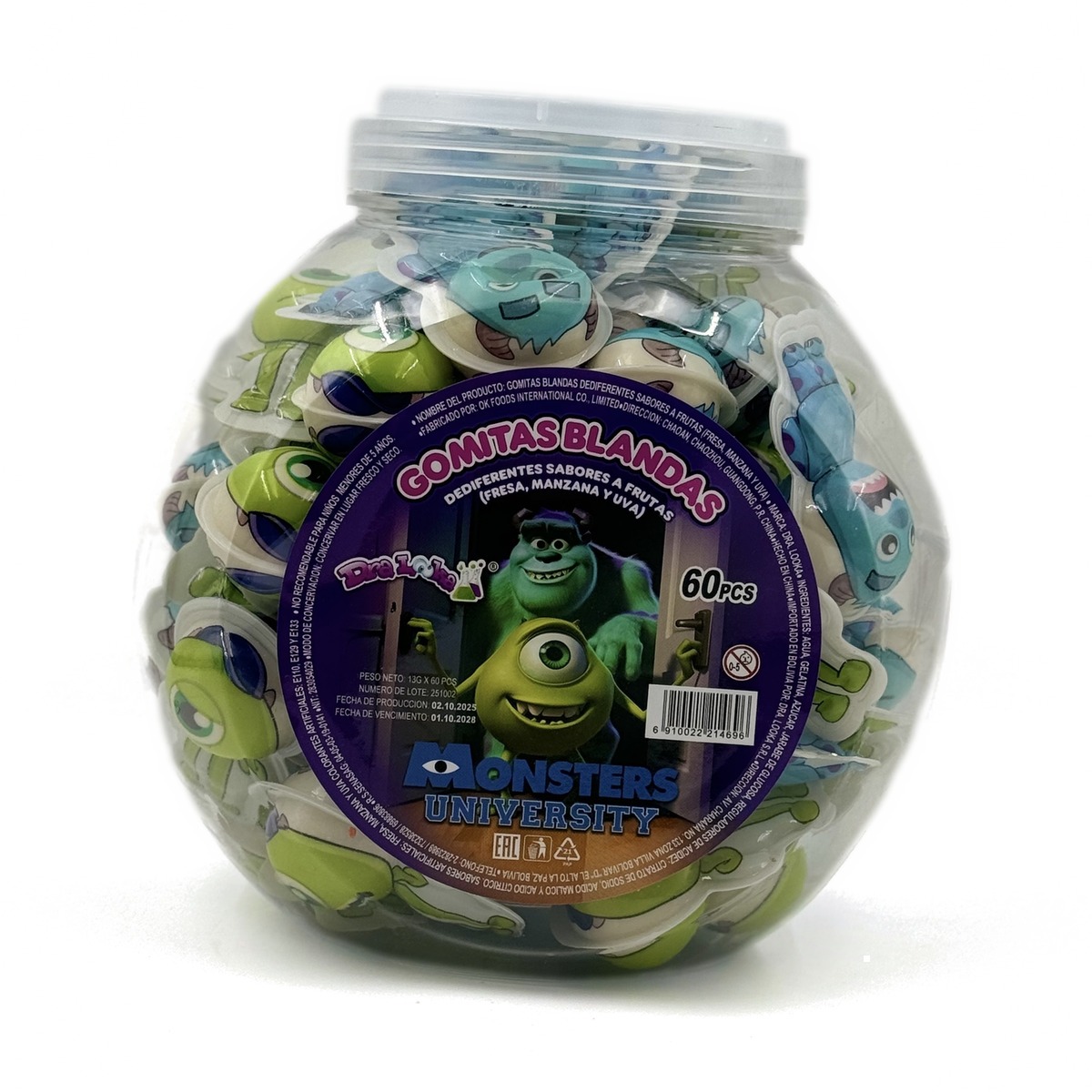 Gummy Ball assorti marmelad MONSTERS UNIVERSITY