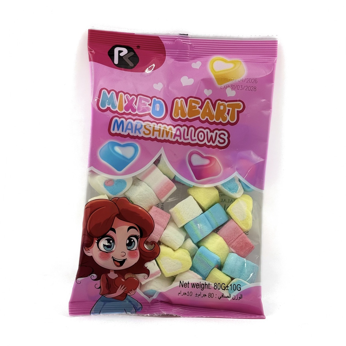 Assorti marshmallow 80 g MIXED HEART