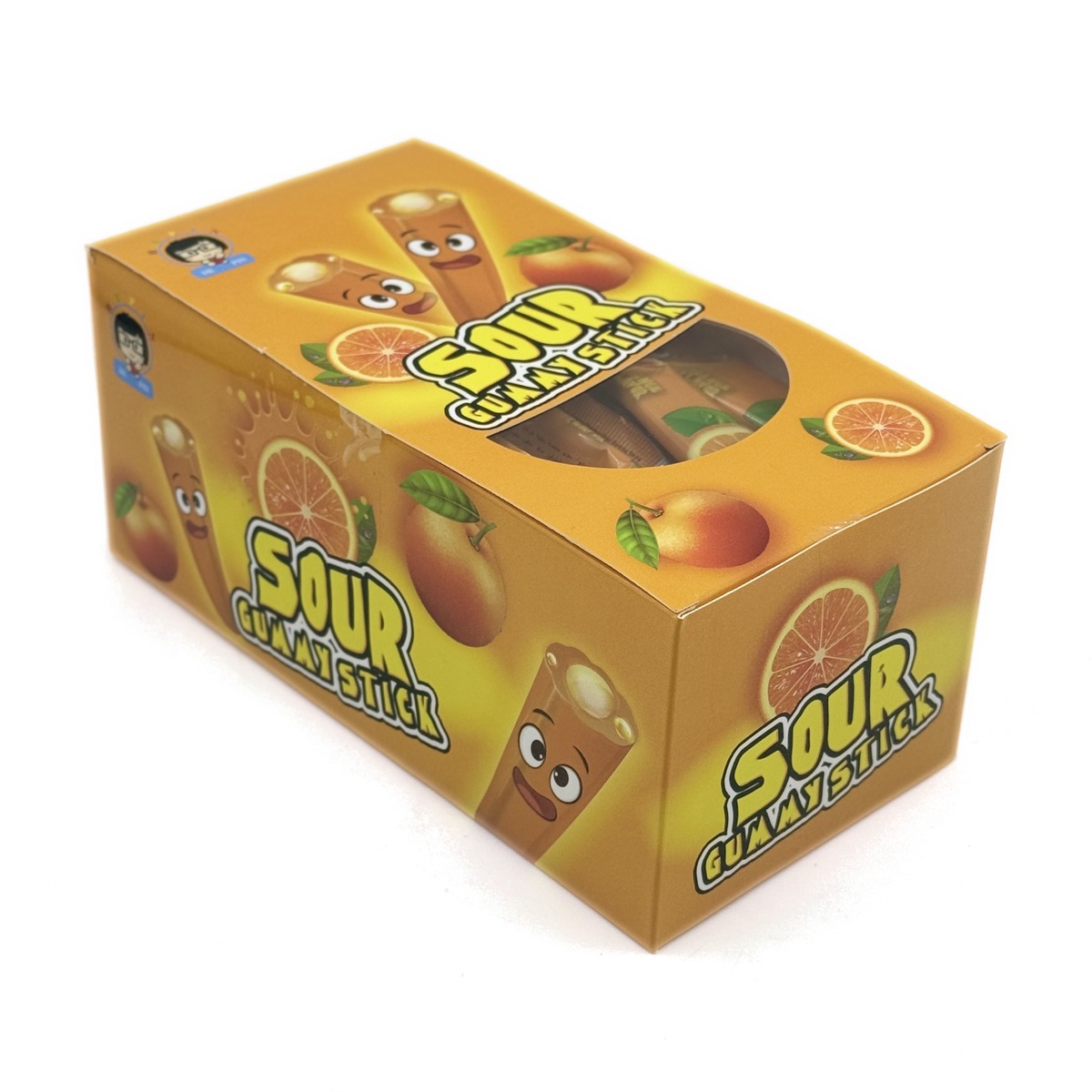 Sour Gummy Stick nordon marmelad 16 g × 30 ORANGE