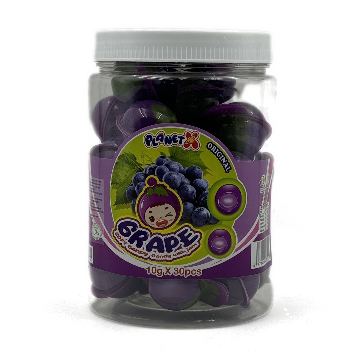 Eyeball Gummy marmelad 10 g × 30 dona GRAPE