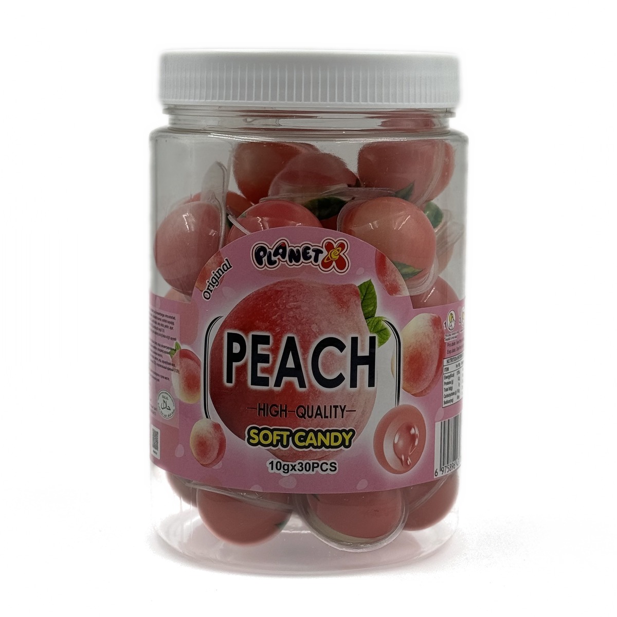 Eyeball Gummy marmelad 10 g × 30 dona PEACH