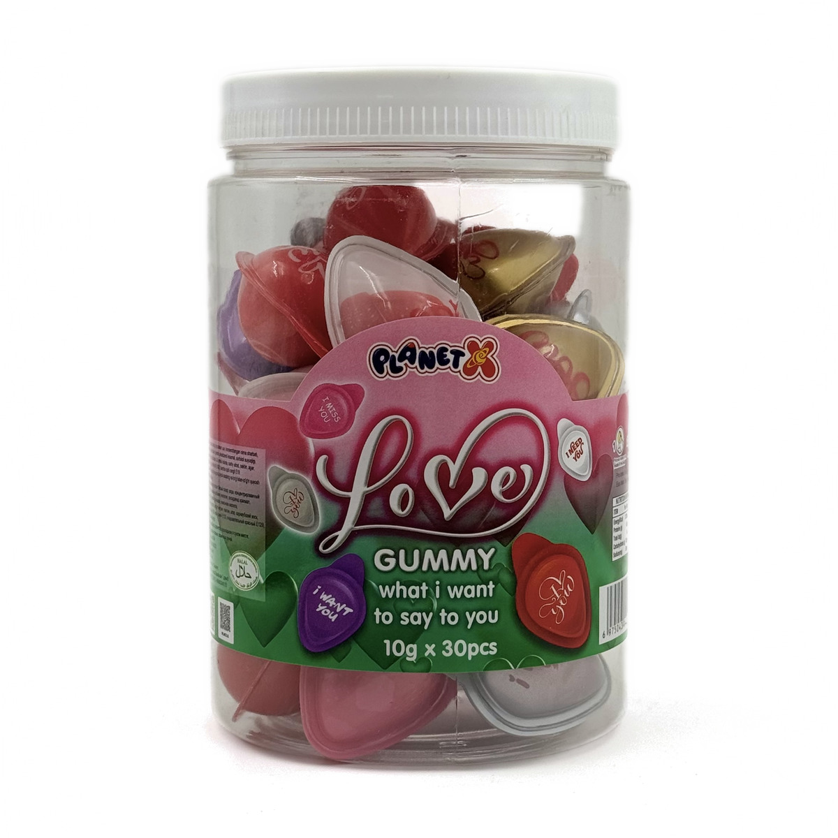 Eyeball Gummy marmelad 10 g × 30 dona LOVE