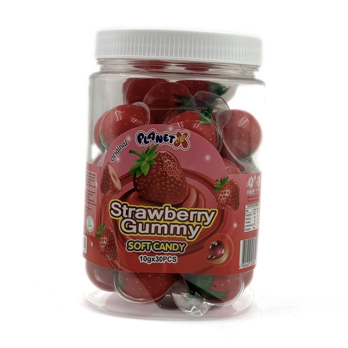 Eyeball Gummy marmelad 10 g × 30 dona STRAWBERRY