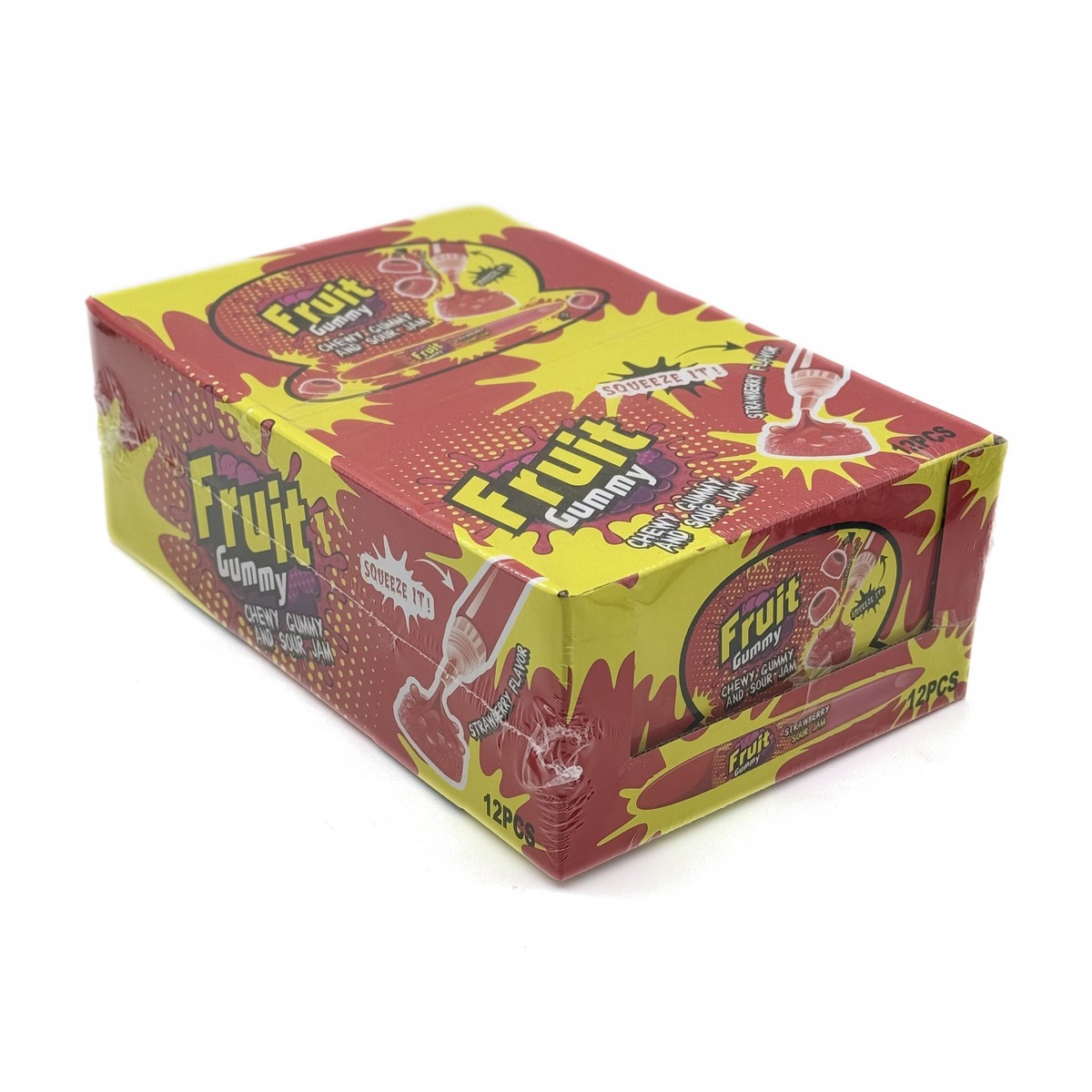 Fruit Gummy marmelad 55 g × 12 dona STRAWBERY