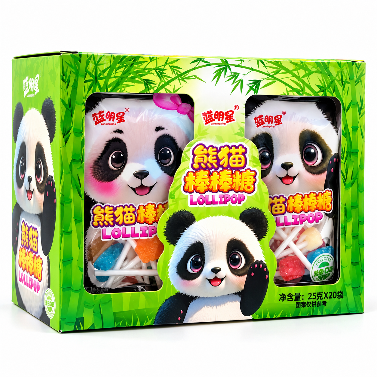 Lollipop ledenets 25 g × 20 dona PANDA